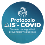 Logo circular del protocolo de certificación AIS COVID