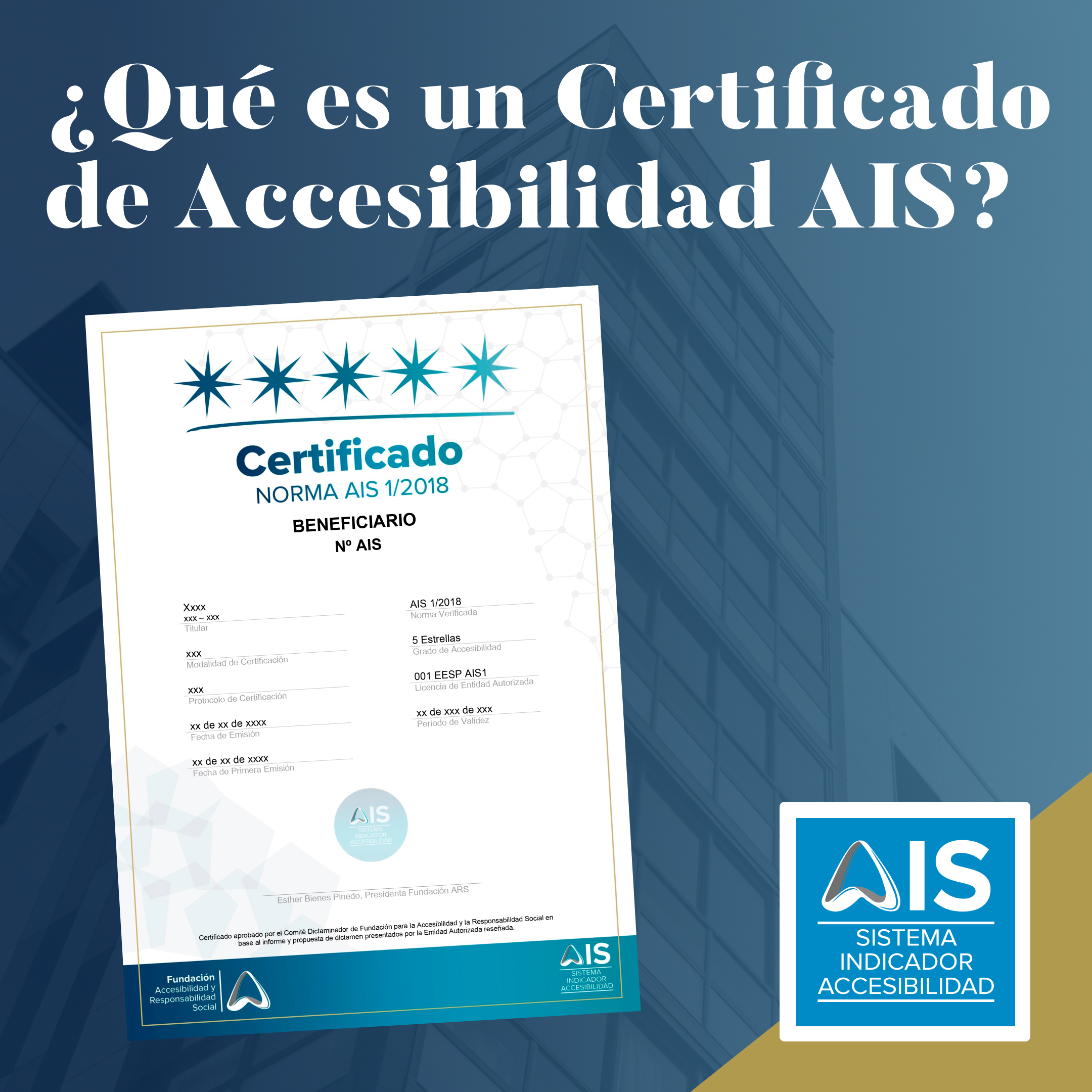 ¿Qué es un certificado de accesibilidad de la Norma AIS 1/2018?