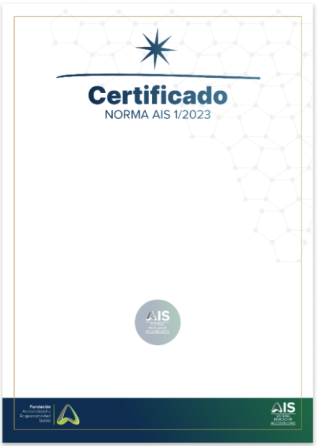 Certificado norma ais 1 estrella