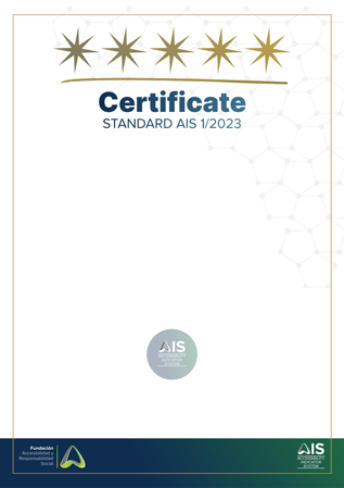 5 stars certificate gold