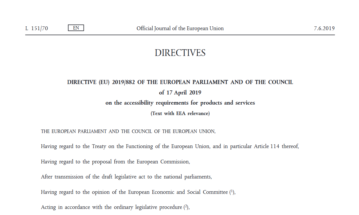 Acta Europea de Accesibilidad