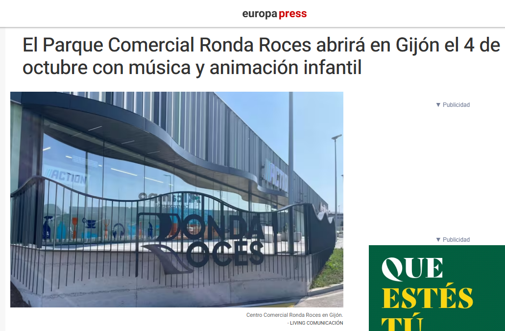 Captura de pantalla con foto de Centro Comercial Ronda Roces